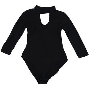 choker black bodysuit